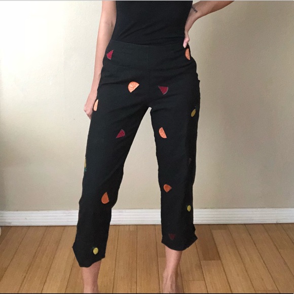 Tribeca Studio Pants - 🍉Fruit print ankle pants